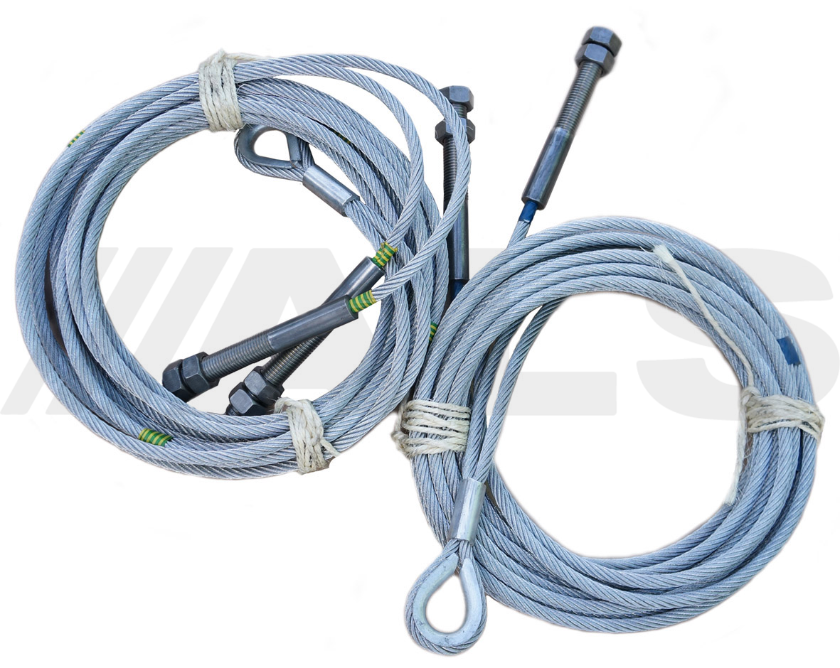 Full set of cables suitable for Rav-410 vehicle lift, ramp, hoist