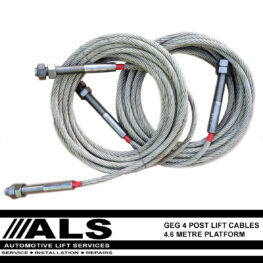 GEG 4 Post Lift Cables 4.6M