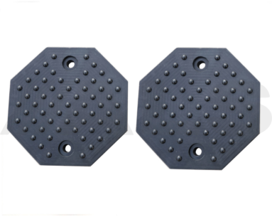 2x octagonal lift pads for vehicle lift, ramp, hoist