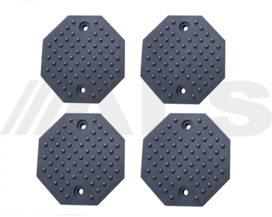 4x octagonal lift pads for vehicle lift, ramp, hoist
