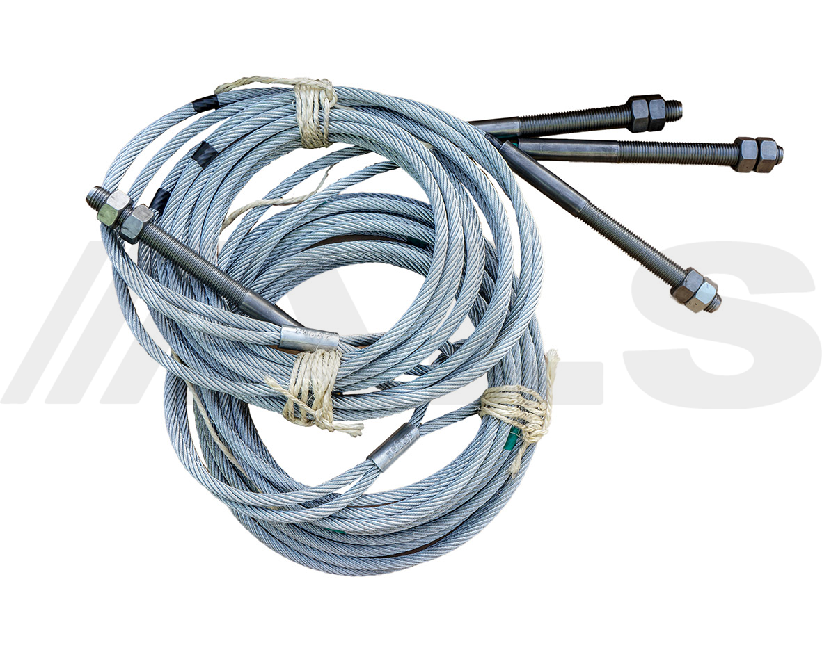 Full set of cables suitable for CASCOS-C-2.28H vehicle lift, ramp, hoist