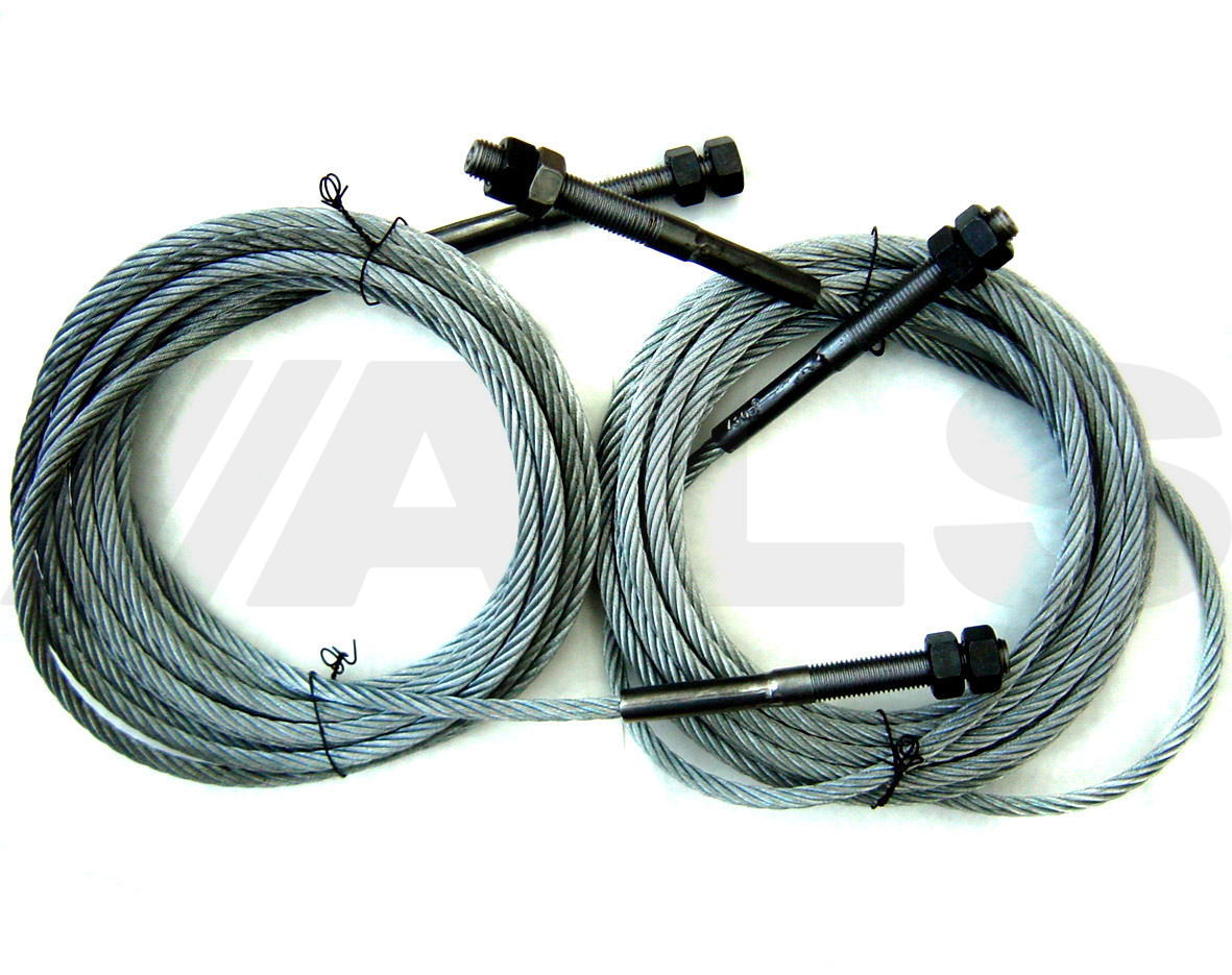 Full set of cables suitable for DUNLOP-DL4 vehicle lift, ramp, hoist