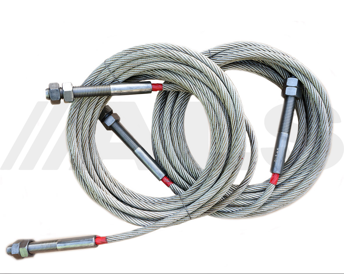 Full set of cables suitable for OMA 526 vehicle lift, ramp, hoist