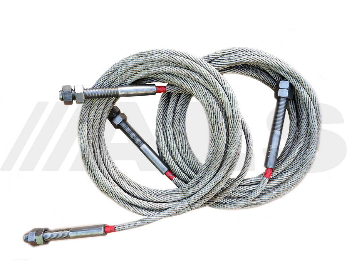 Full set of cables suitable for OMCN-ART-400 vehicle lift, ramp, hoist