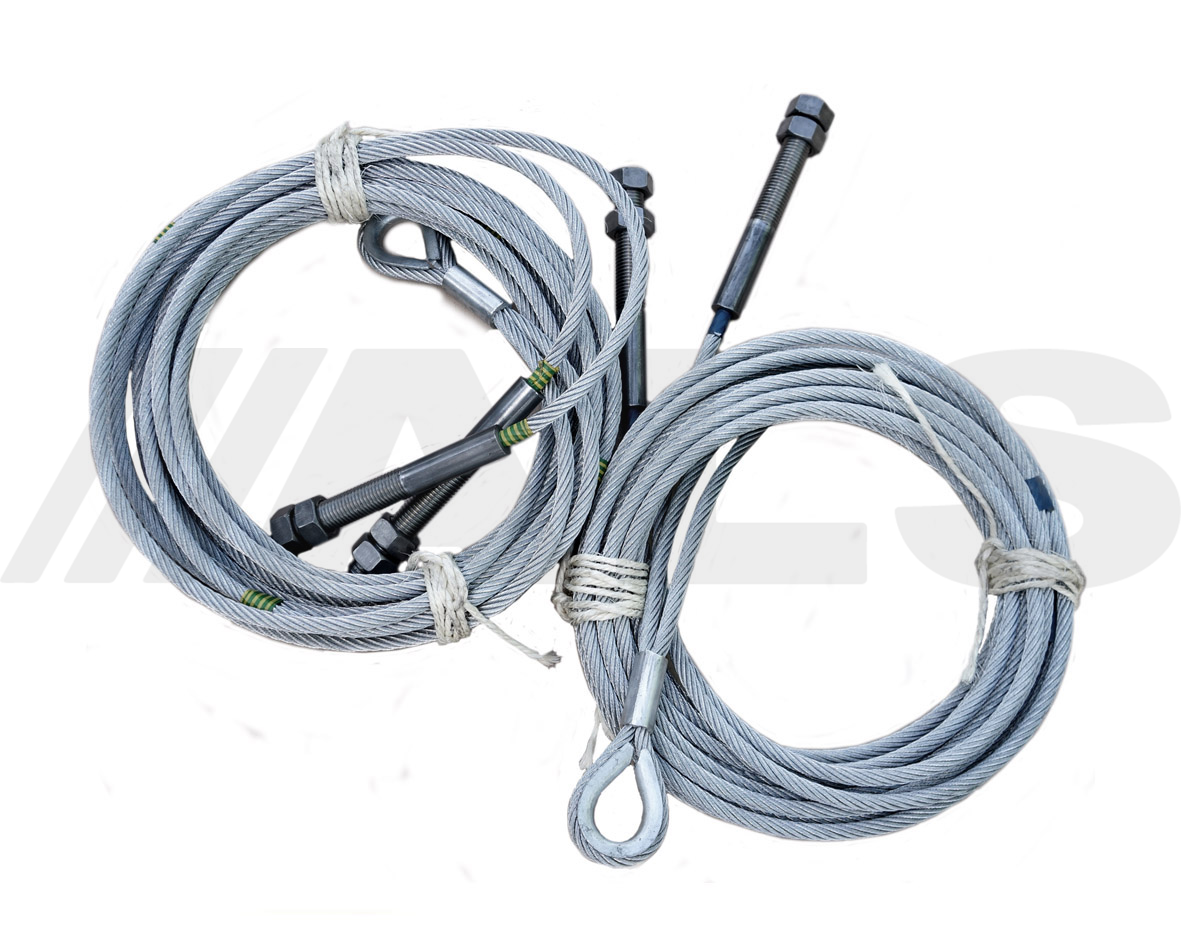 Full set of cables suitable for SPACE-SQ350 vehicle lift, ramp, hoist