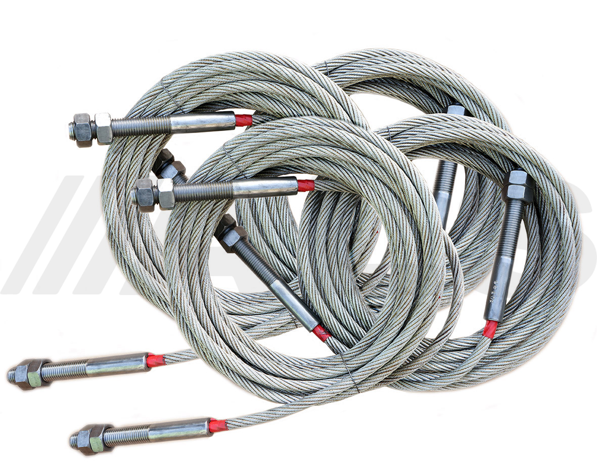 Full set of cables suitable for WERTHER-460 vehicle lift, ramp, hois