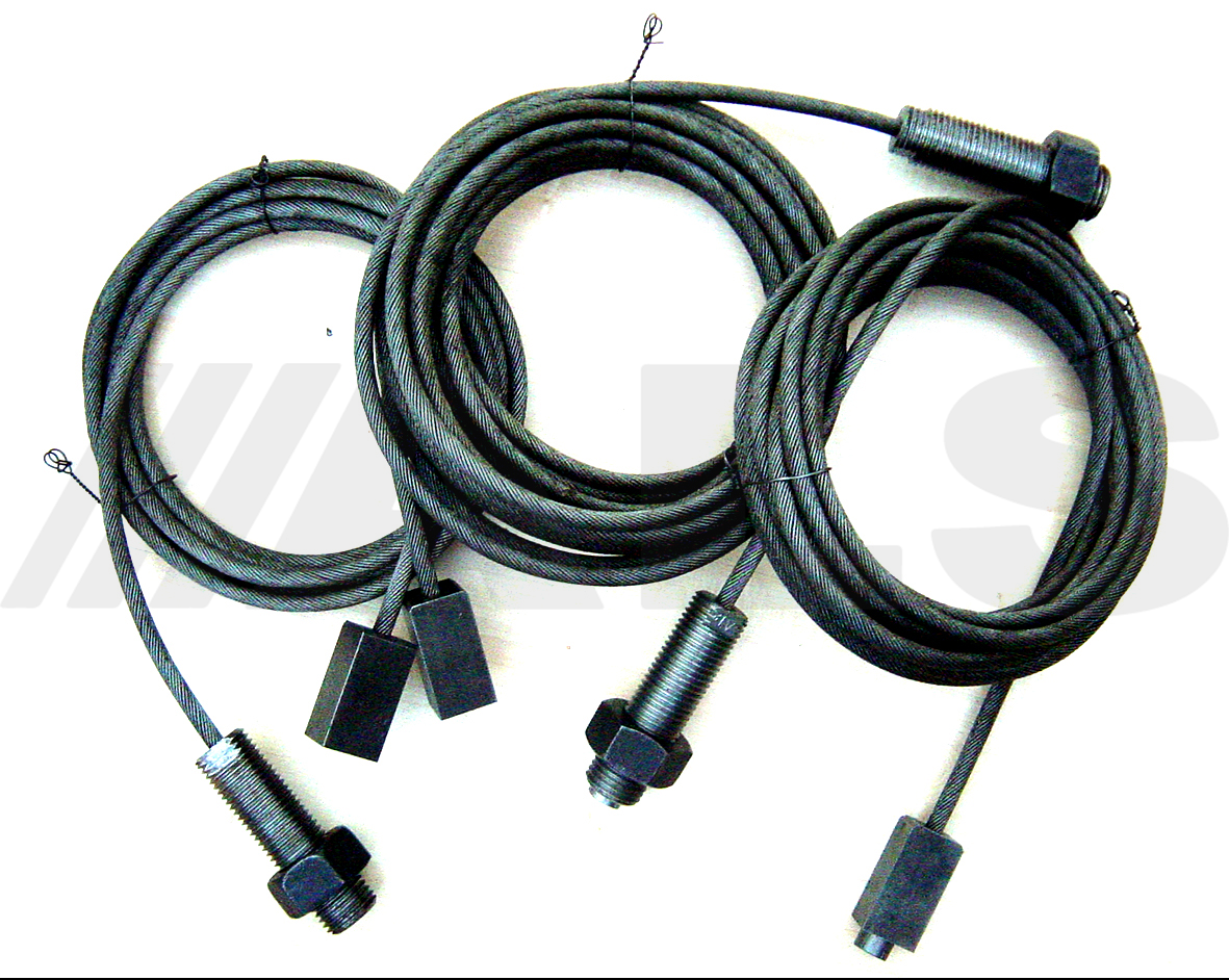 Full set of cables suitable for Bradbury 735 (W) vehicle lift, ramp, hoist