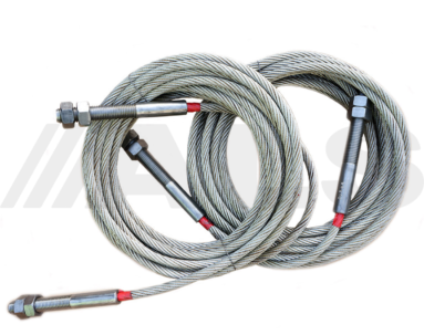 Full set of 2x cables suitable for Bradbury H4101 MOT vehicle lift