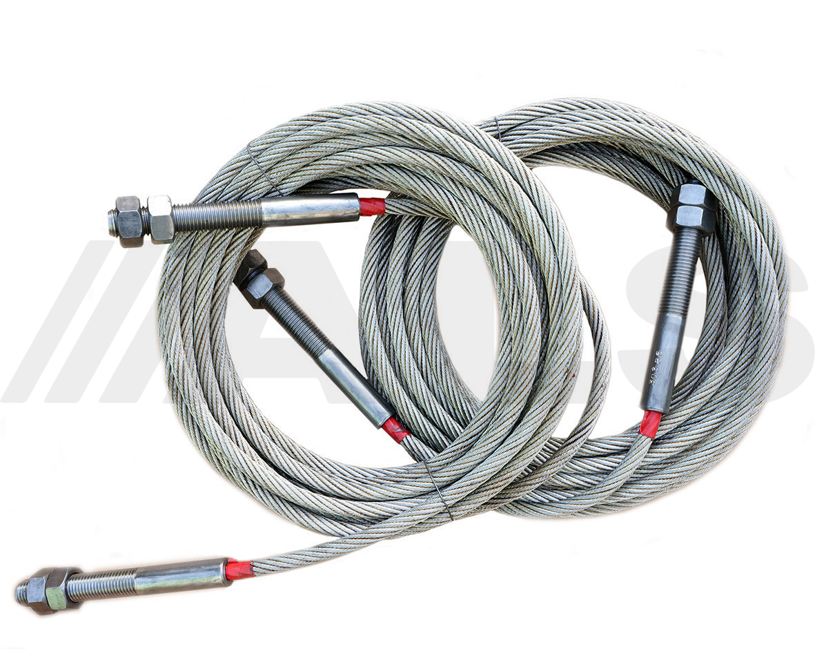 Full set of cables suitable for Bradbury H4101 MOT SR vehicle lift, ramp,