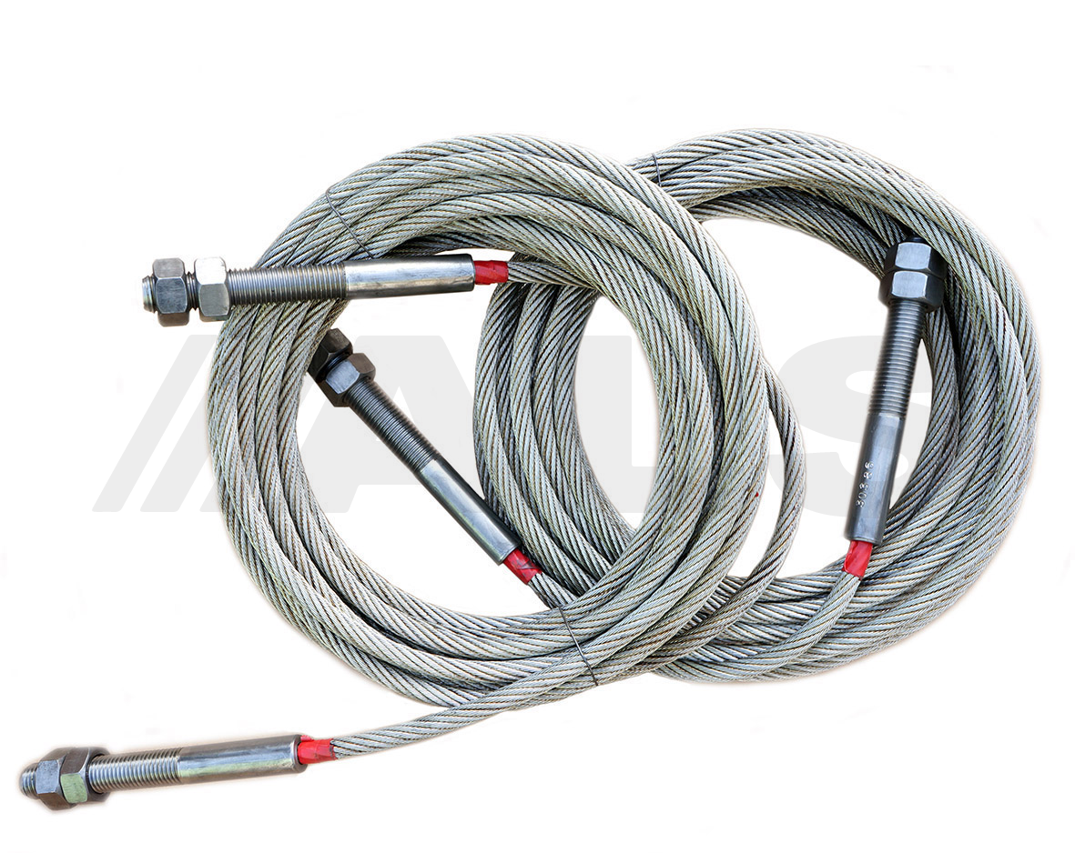 Full set of cables suitable for Bradbury H4103 MOT vehicle lift, ramp,